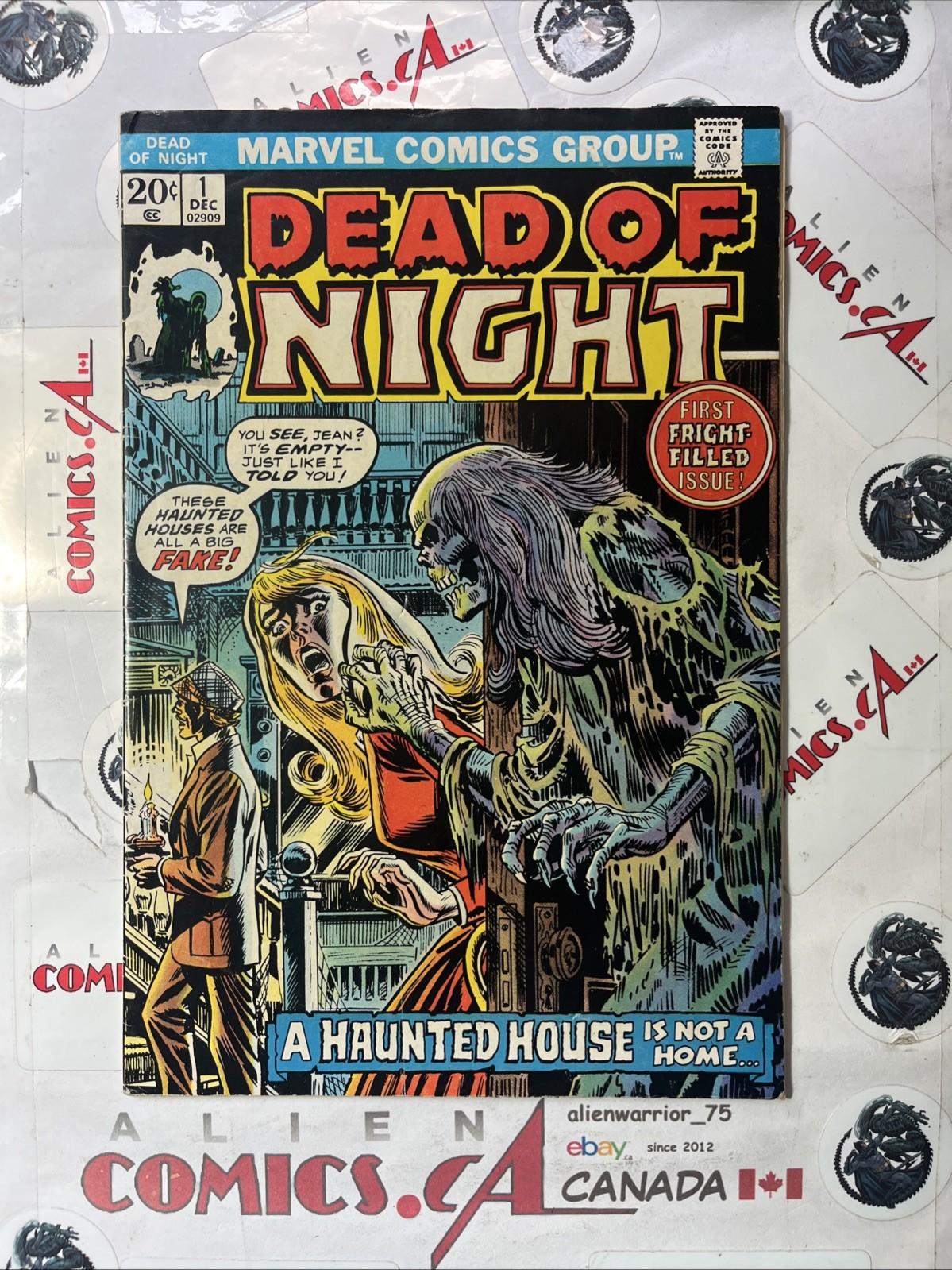 DEAD OF NIGHT 1 Marvel Comics 1973 Premiere Issue Horror Series VINTAGE