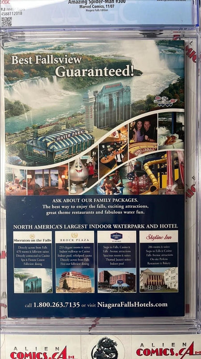 AMAZING SPIDER-MAN 300 Marvel Niagara Falls Variant 1st app Venom CGC 9.8 NM/MT