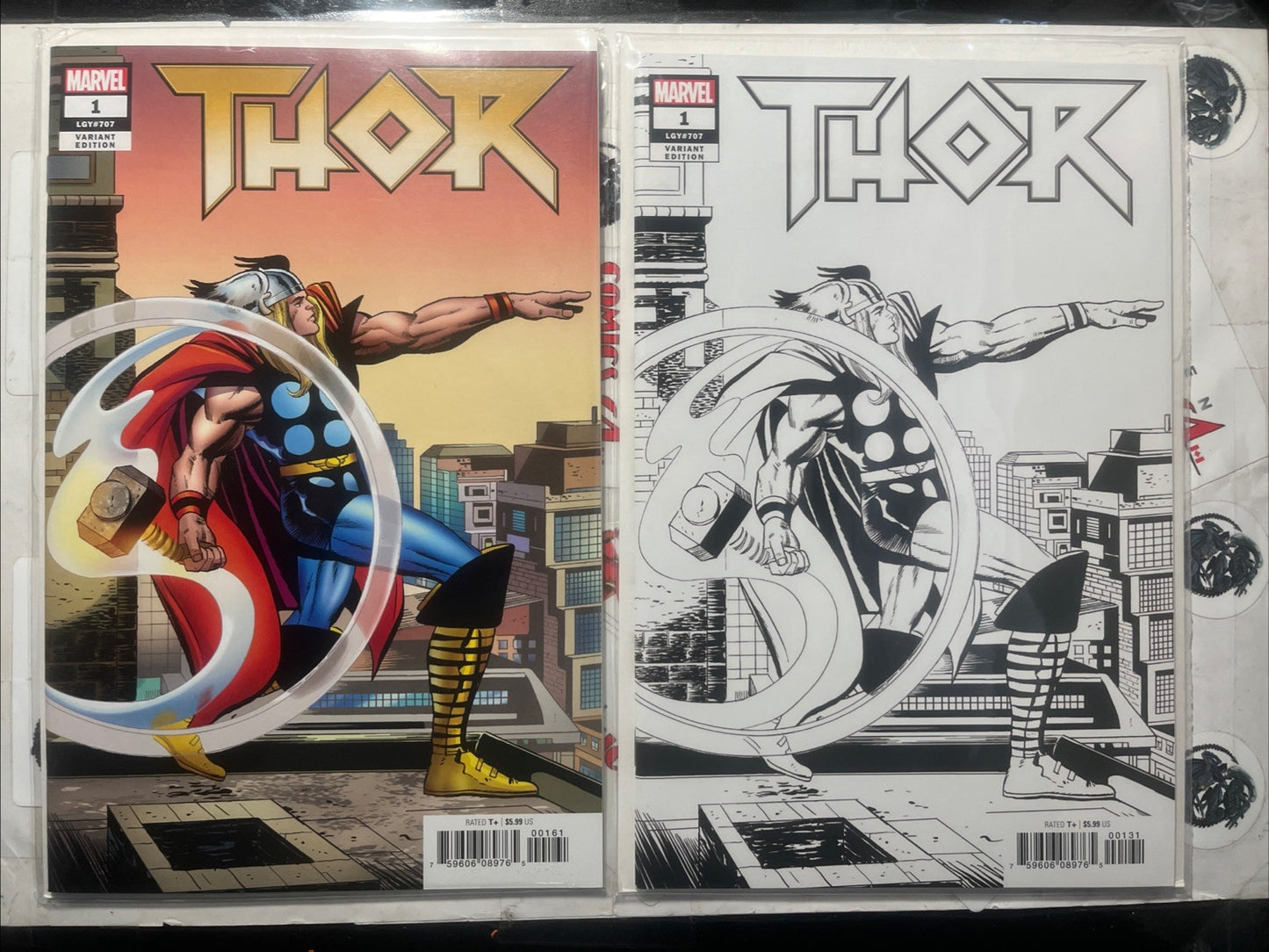 THOR 1 Jack Kirby 1:500 & 1:1000 Variants Marvel Comics 2018 Scarce HIGH GRADE