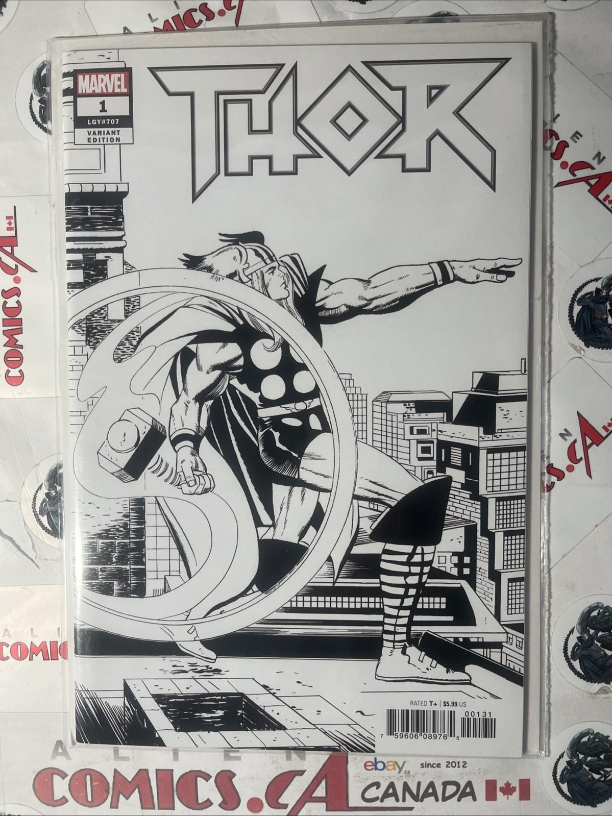 THOR 1 Jack Kirby 1:500 & 1:1000 Variants Marvel Comics 2018 Scarce HIGH GRADE