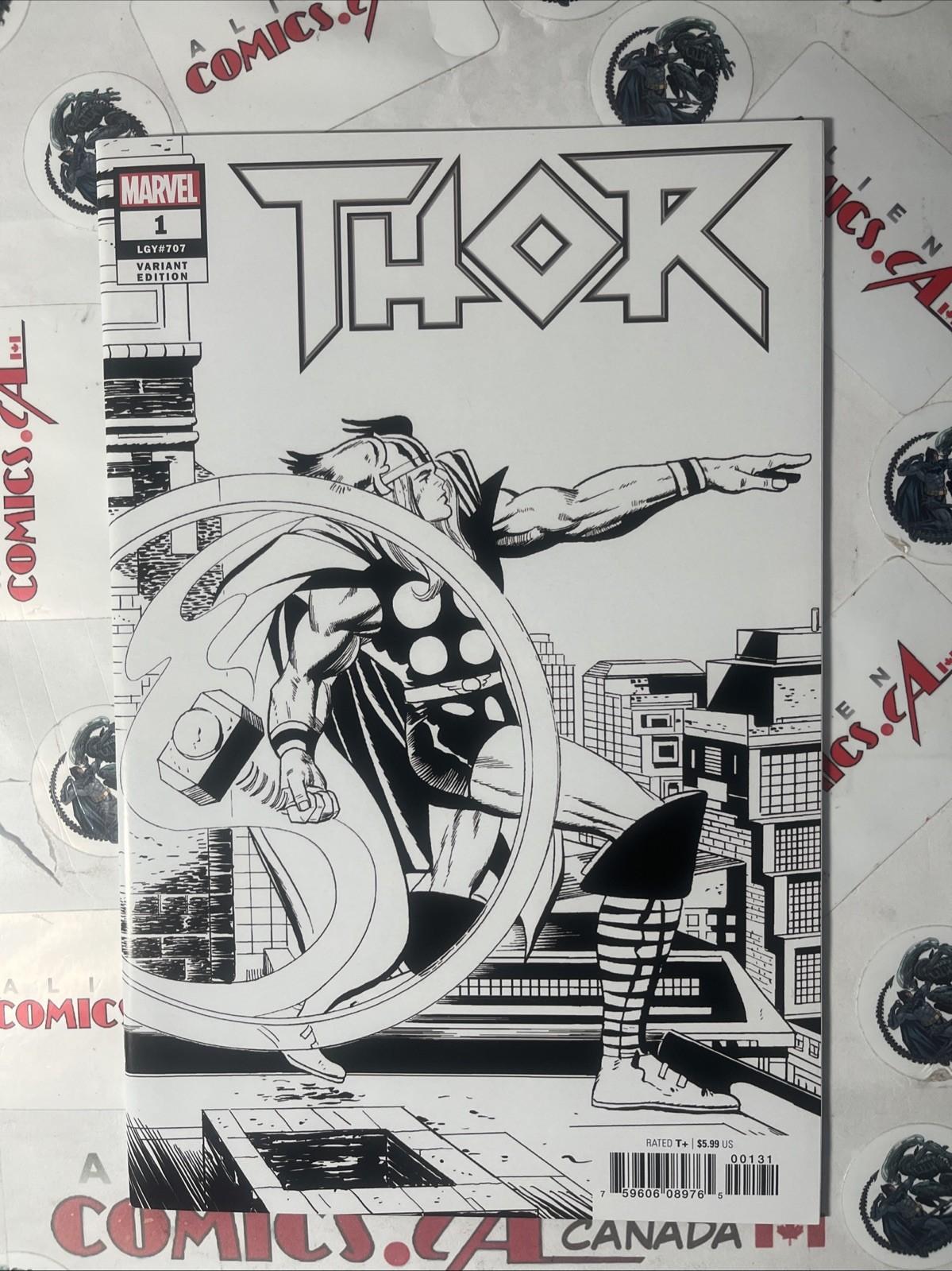 THOR 1 Jack Kirby 1:500 & 1:1000 Variants Marvel Comics 2018 Scarce HIGH GRADE