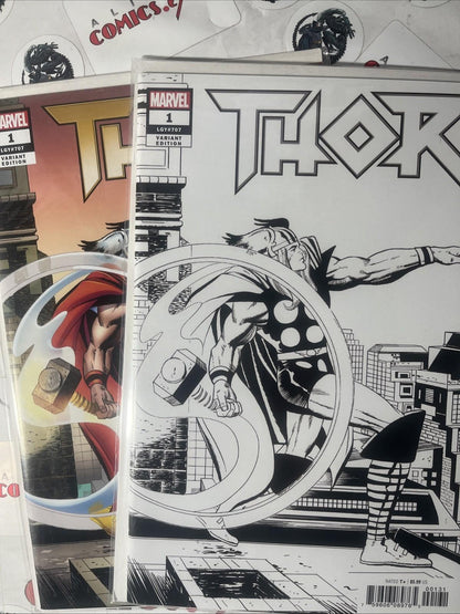 THOR 1 Jack Kirby 1:500 & 1:1000 Variants Marvel Comics 2018 Scarce HIGH GRADE