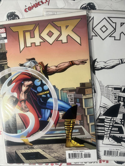 THOR 1 Jack Kirby 1:500 & 1:1000 Variants Marvel Comics 2018 Scarce HIGH GRADE