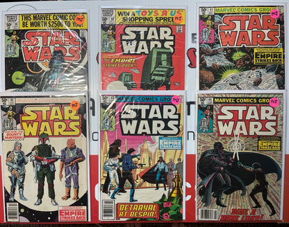 STAR WARS The Empire Strikes Back Mark Jewelers Complete 6-Book Lot VINTAGE RARE