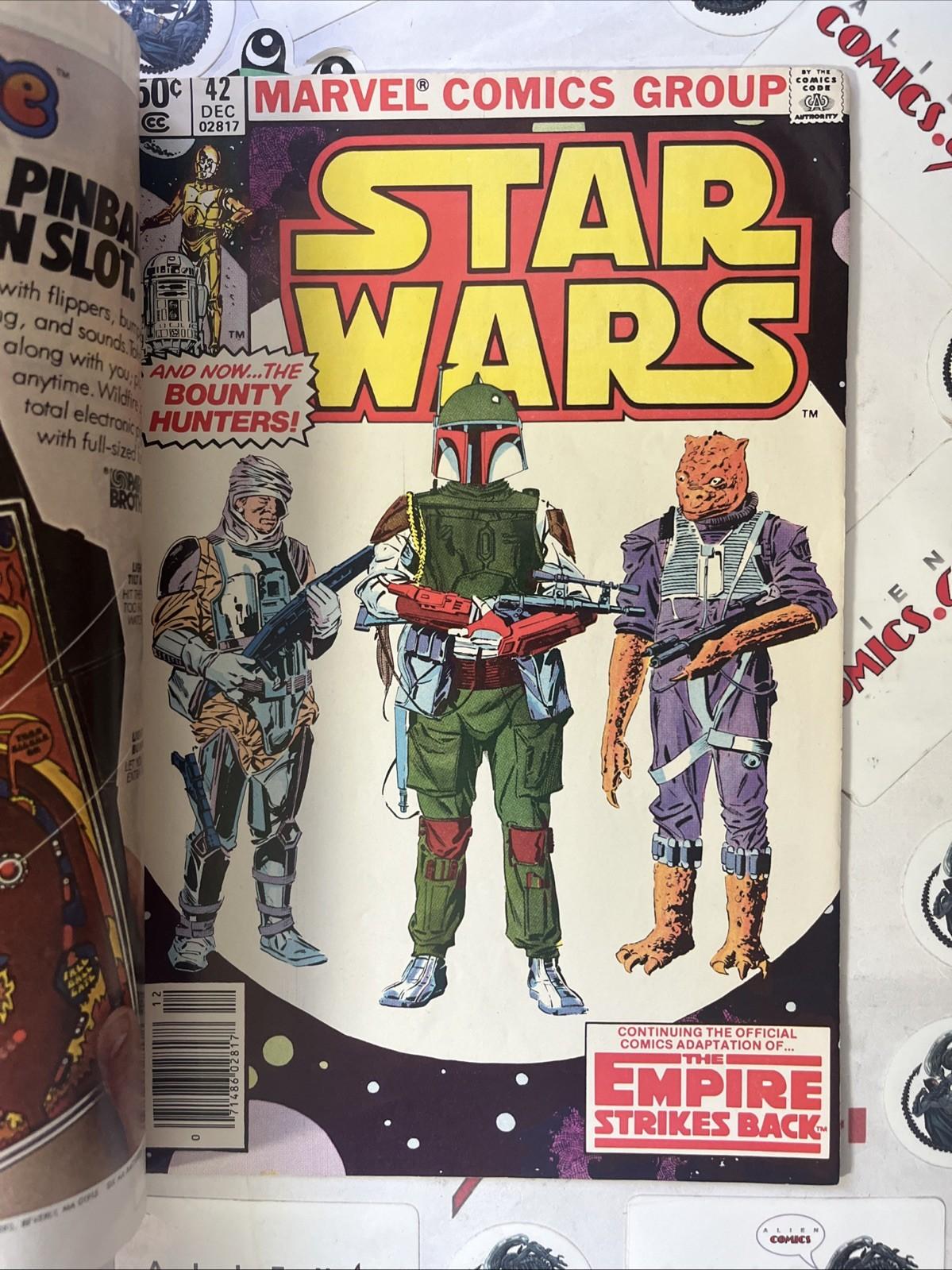 STAR WARS 42 Marvel 1980 Newsstand Edition Mfg. ERROR Double Cover & Miscut! 🔑