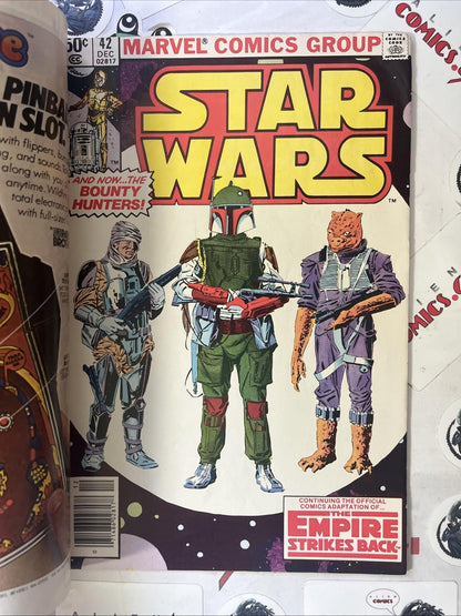 STAR WARS 42 Marvel 1980 Newsstand Edition Mfg. ERROR Double Cover & Miscut! 🔑