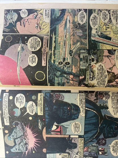 STAR WARS 42 Marvel 1980 Newsstand Edition Mfg. ERROR Double Cover & Miscut! 🔑