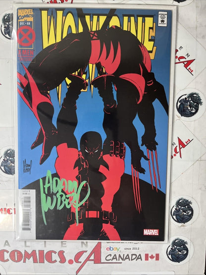 WOLVERINE 88 Deadpool/Wolverine Signed Adam Kubert w/COA Facsimile HIGH GRADE