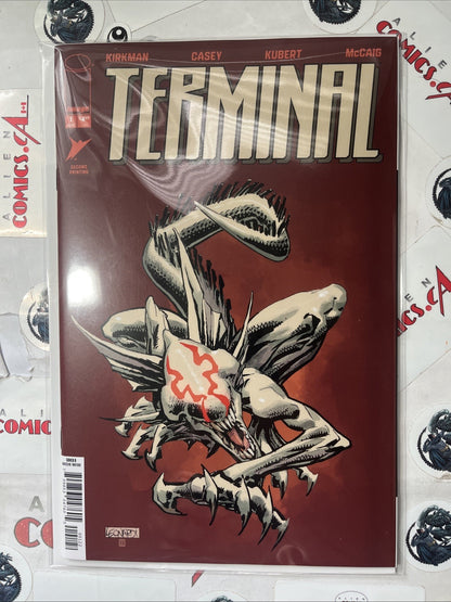 Terminal (#1 Image 2026 2nd Printing Leonardi Red Background Alien Variant 1st app. Marilyn Howe, Blaster, Imp, Crusher, Ethan, Theed, Maculox, Breaker, Thrasher, Racer, 1st cameo app. Pahntasm, Tyler, Minotaur, Siren, Goblin & Lilith VF+)