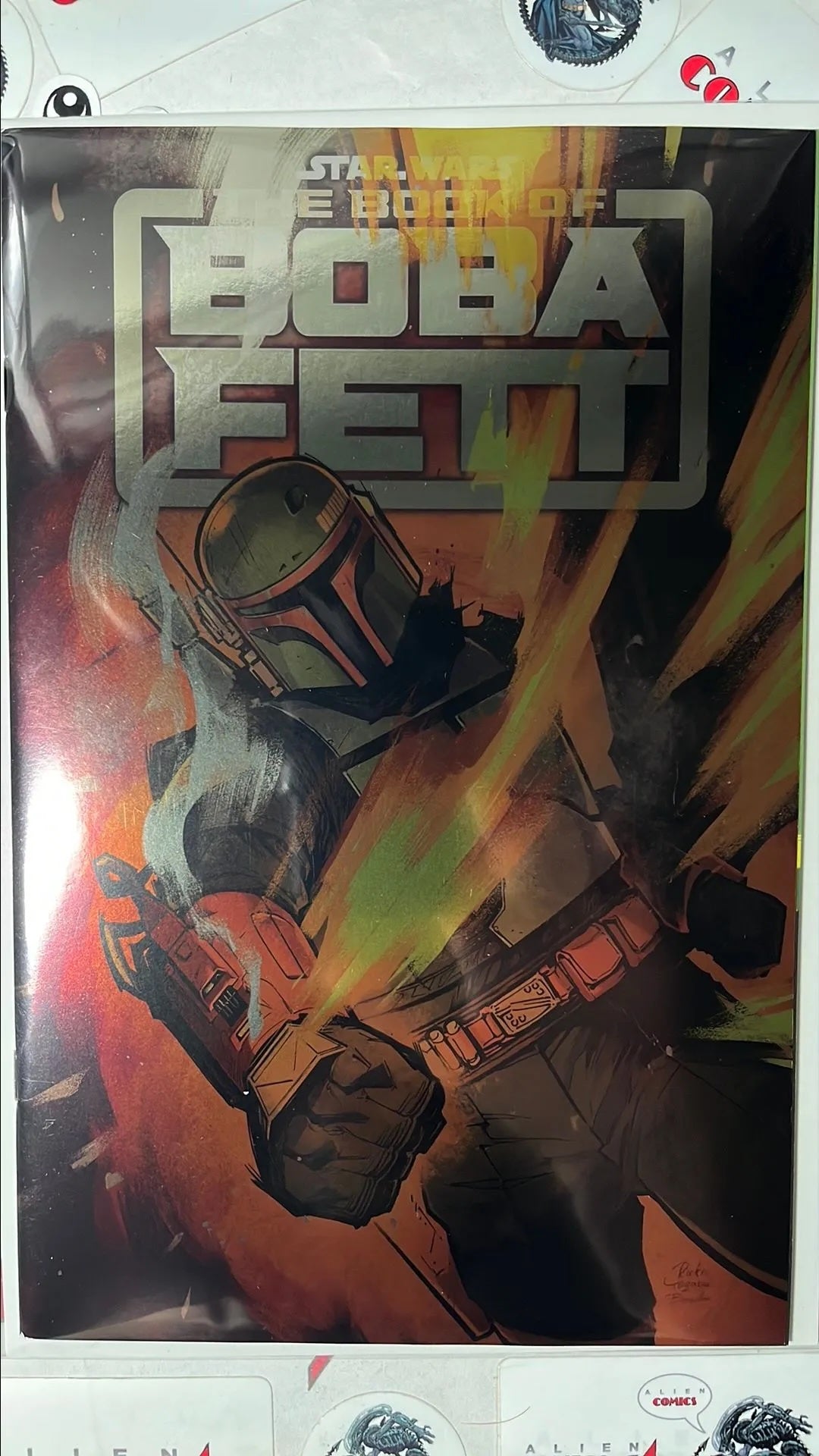 The Book of Boba Fett (#1F Marvel 2026 Rickie Yagawa Foil Variant NM)