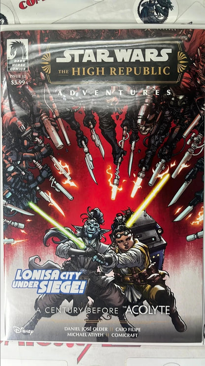 High Republic: Adventures (#12 Dark Horse 2024 Harvey Tolibao Cover Lonisa City Under Siege! 100 years before ‘The Acolyte’ NM)