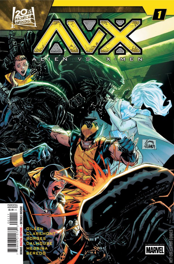 AVX: ALIEN vs. X-MEN (#1 Marvel 2026 Ryan Stegman Cover Chris Claremont Story Storm, Wolverine & Cyclops NM)