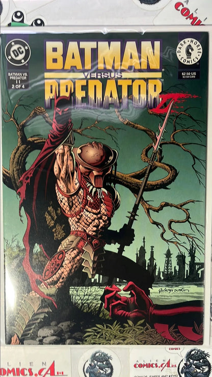 Batman vs. PREDATOR II (#2 Dark Horse/DC Crossover 1995 Paul Gulacy & Butch Guice Cover NM)