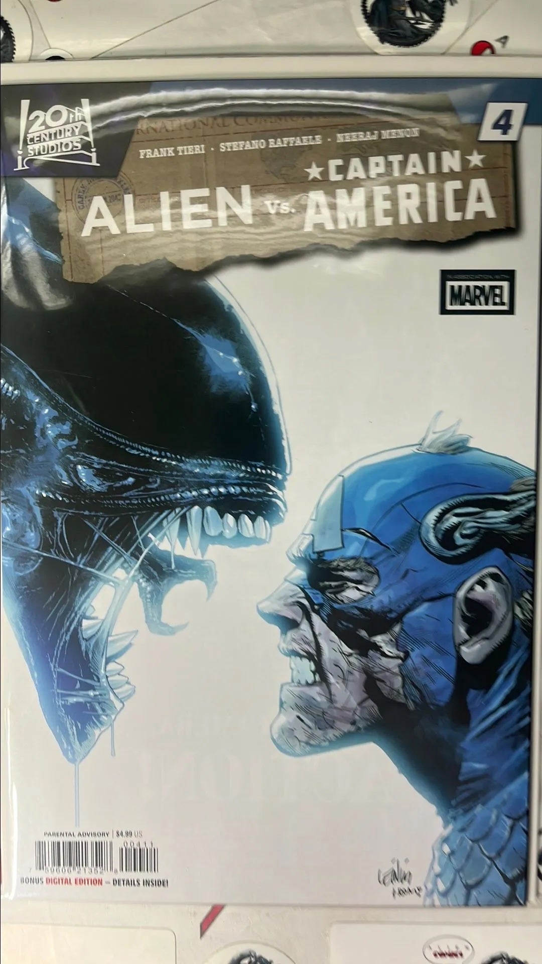 ALIEN vs. Captain America (#4 Marvel 2026 Leinil Francis Yu Cover Face to Face NM)