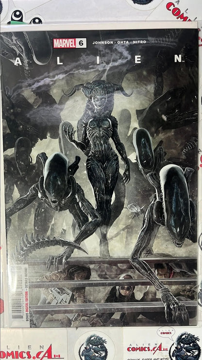 ALIEN (#6 Marvel 2023 Bjorn Barends Cover Female Xenomorph Figure NM)