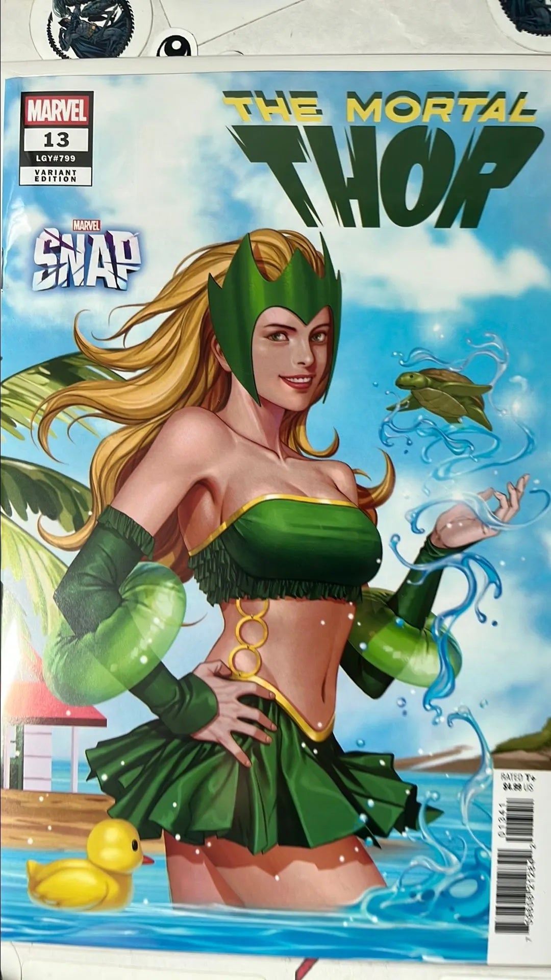 Mortal Thor (#13L LGY799 Marvel Comics 2026 Inhykuk Lee SNAP Bikini Cover Enchantress Becomes All-Mother NM)