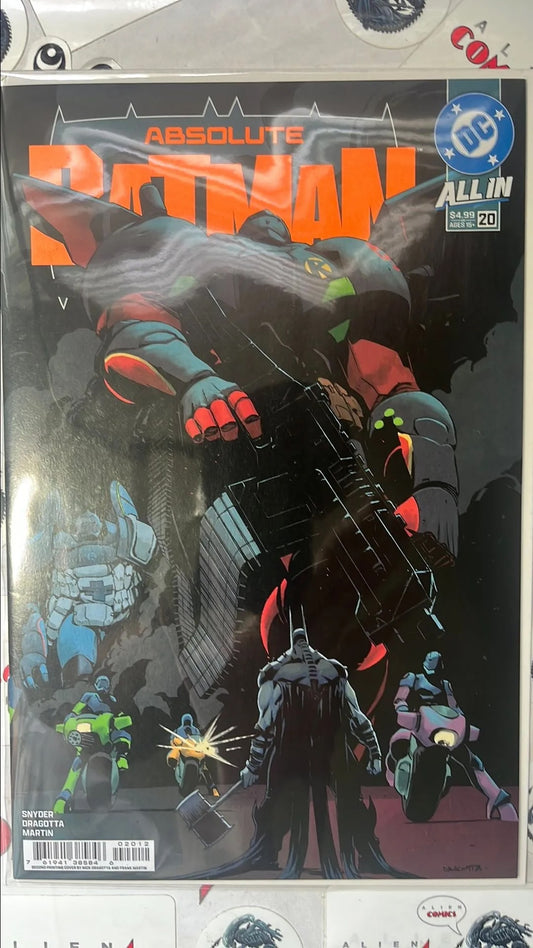 Absolute Batman (#20 Marvel 2026 Nick Dragotta Cover Debut of the Robins Mech-Suits HTF NM)