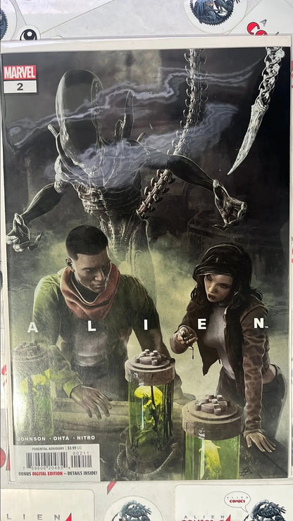 ALIEN (#2 Marvel 2022 Bjorn Barends Cover Laboratory with Alien NM)