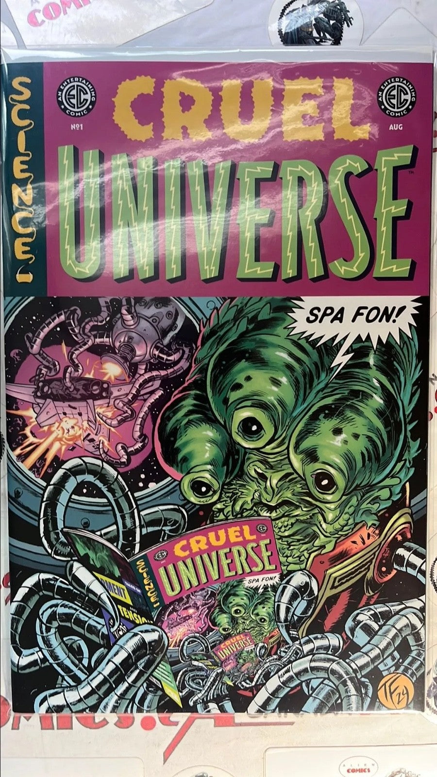 CRUEL UNIVERSE 1 EC/Oni 2024 Tom Fowler 1:100 SPA FON! Variant HTF HIGH GRADE