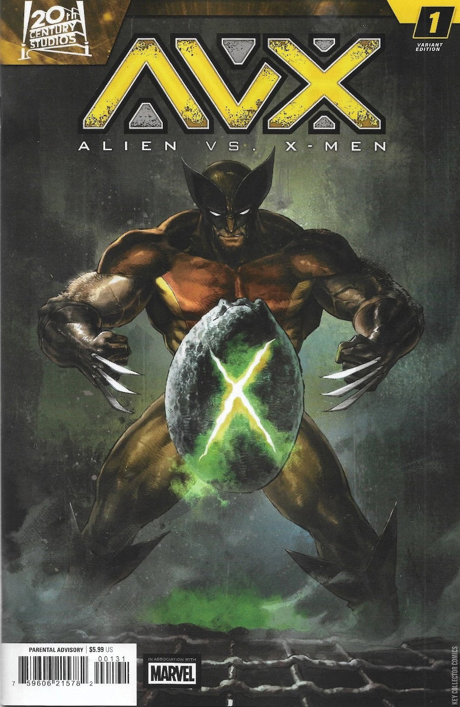 AVX: ALIEN vs. X-MEN (#1Q Marvel 2026 Alan Quah Poster Homage Variant Wolverine & Egg X NM)