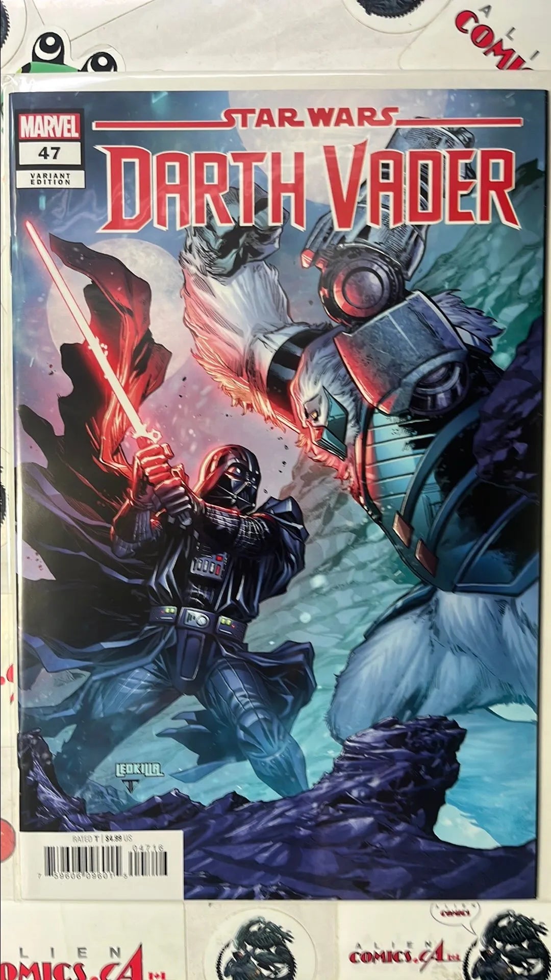 Darth Vader (#47L Marvel 2025 Ken Lashley 1:25 Variant The Razing of Exegol NM)