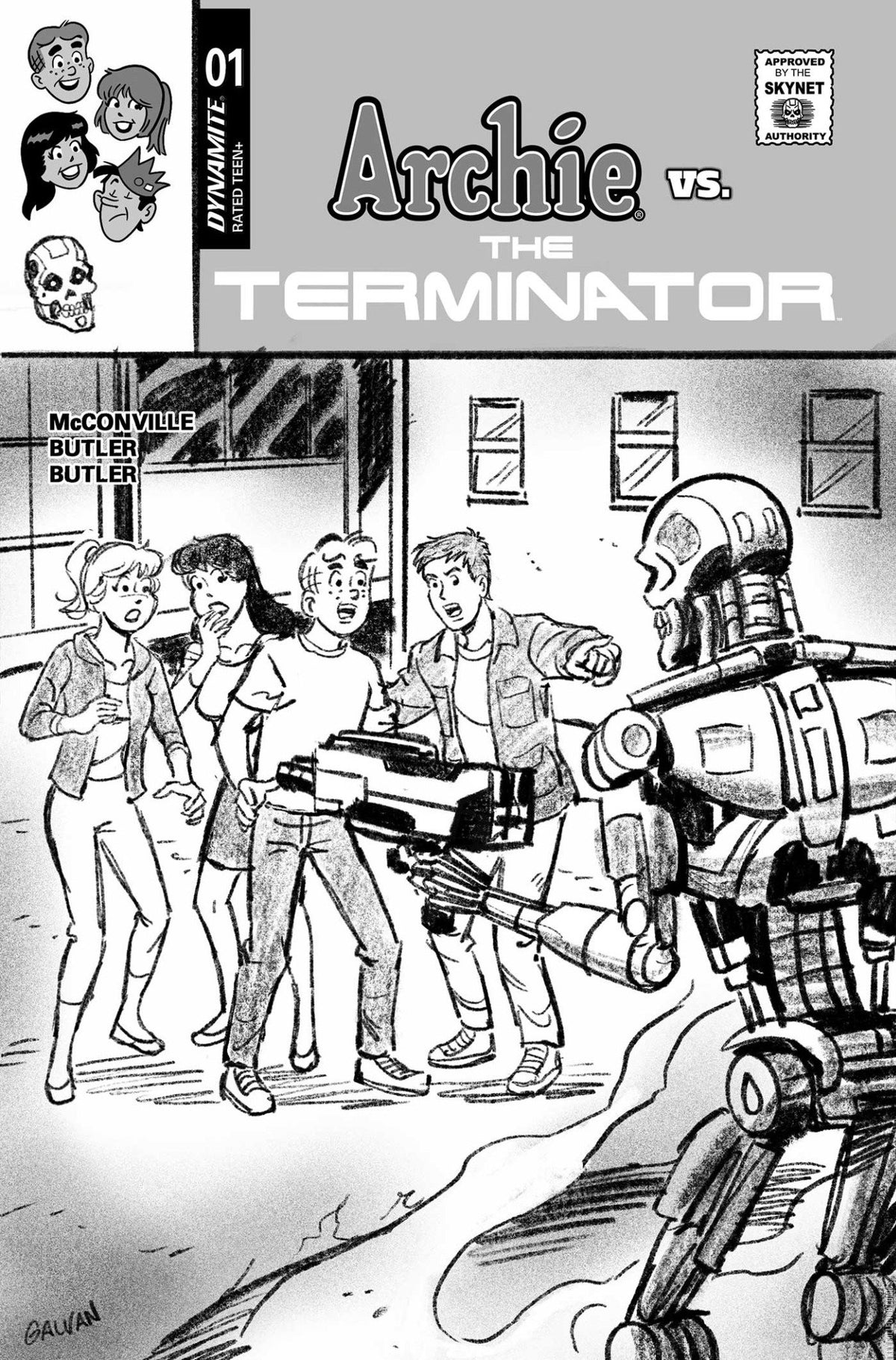 Archie vs. THE TERMINATOR (#1A Marvel 2026 Francesco Francavilla Cover Split Archie/Terminator NM)