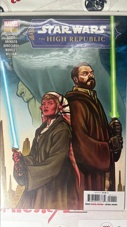 High Republic (#1 Marvel 2022 Ario Anindito Cover 1st app. Oliviah Zeveron, a Jedi Knight, Many more! NM)
