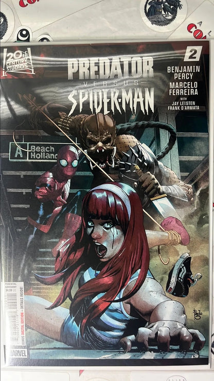 PREDATOR vs. Spider-man (#2 Marvel 2025 Paulo Siqueira Mary Jane Cover NM)