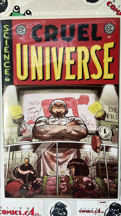 CRUEL UNIVERSE 2B EC/Oni 2024 Riley Rossmo Variant Alien Cook Human Butcher HIGH GRADE