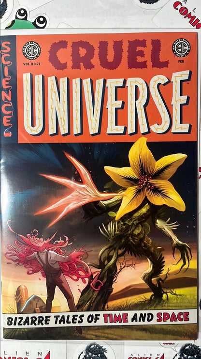 Cruel Universe (#7 EC/Oni Press 2026 Mike Huddleston Cover Giant Flower Demon NM)