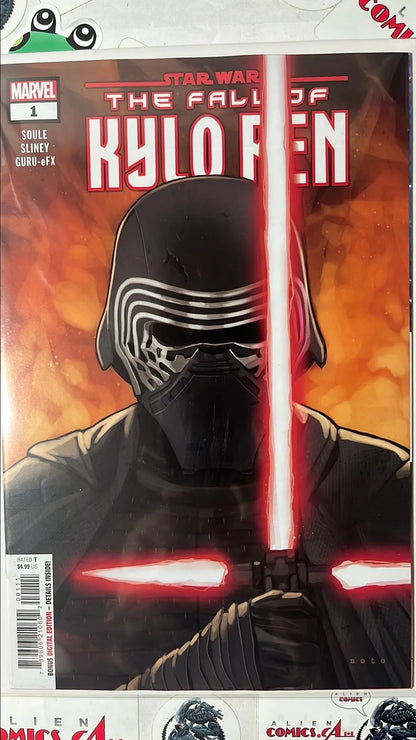 Fall of Kylo Ren (#1 Marvel 2026 Phil Noto Cover 5-issue miniseries concluding the Kylo Ren trilogy that began with Rise and followed with Legacy NM)