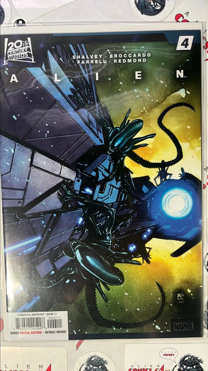 ALIEN (#4 Marvel 2023 Dike Ruan Cover Aliens swarm spaceship NM)