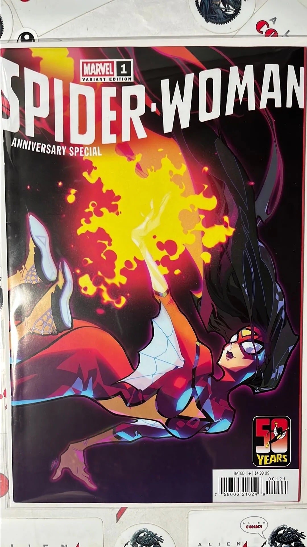 Spider-woman (#1B Marvel 2026 Rose Besch Variant 50th Anniversary of Spider-woman NM)