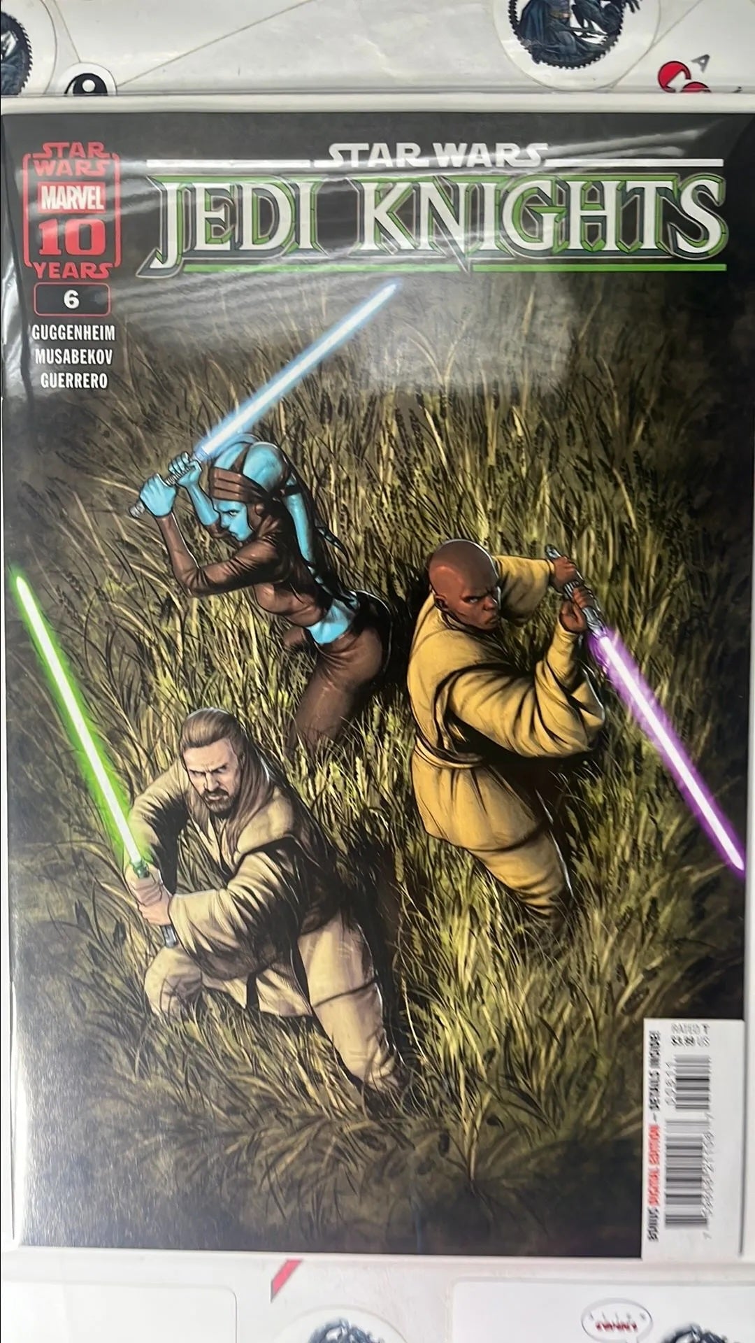 Jedi Knights (#6 Marvel 2025 Jesus Aburtov Cover Jedi Surrounded in field NM)