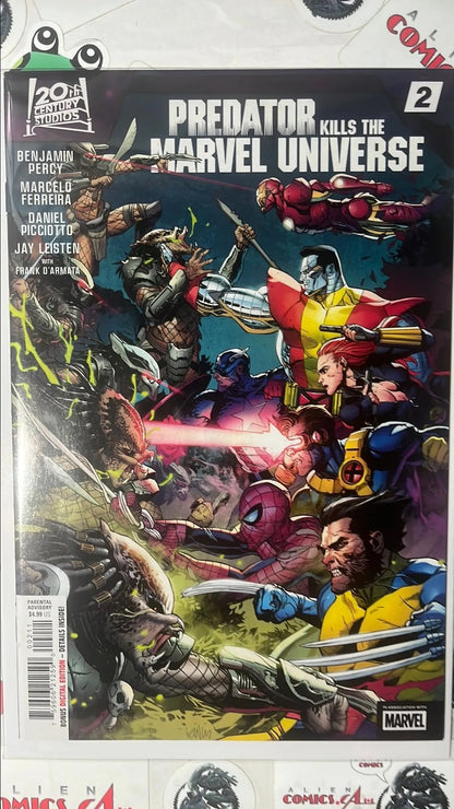 PREDATOR kills the Marvel Universe (#2 Marvel 2023 Matt Milla Cover Battle Lines NM)