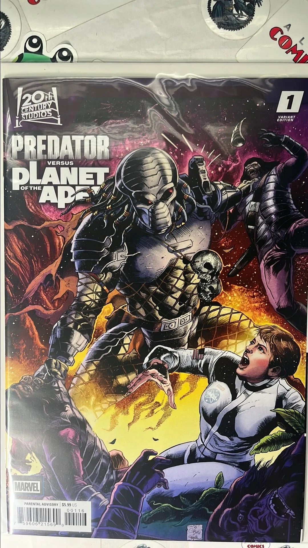 PREDATOR vs. The Planet of the Apes (#1M Marvel 2026 Carlos Magno 1:25 Variant HTF NM)