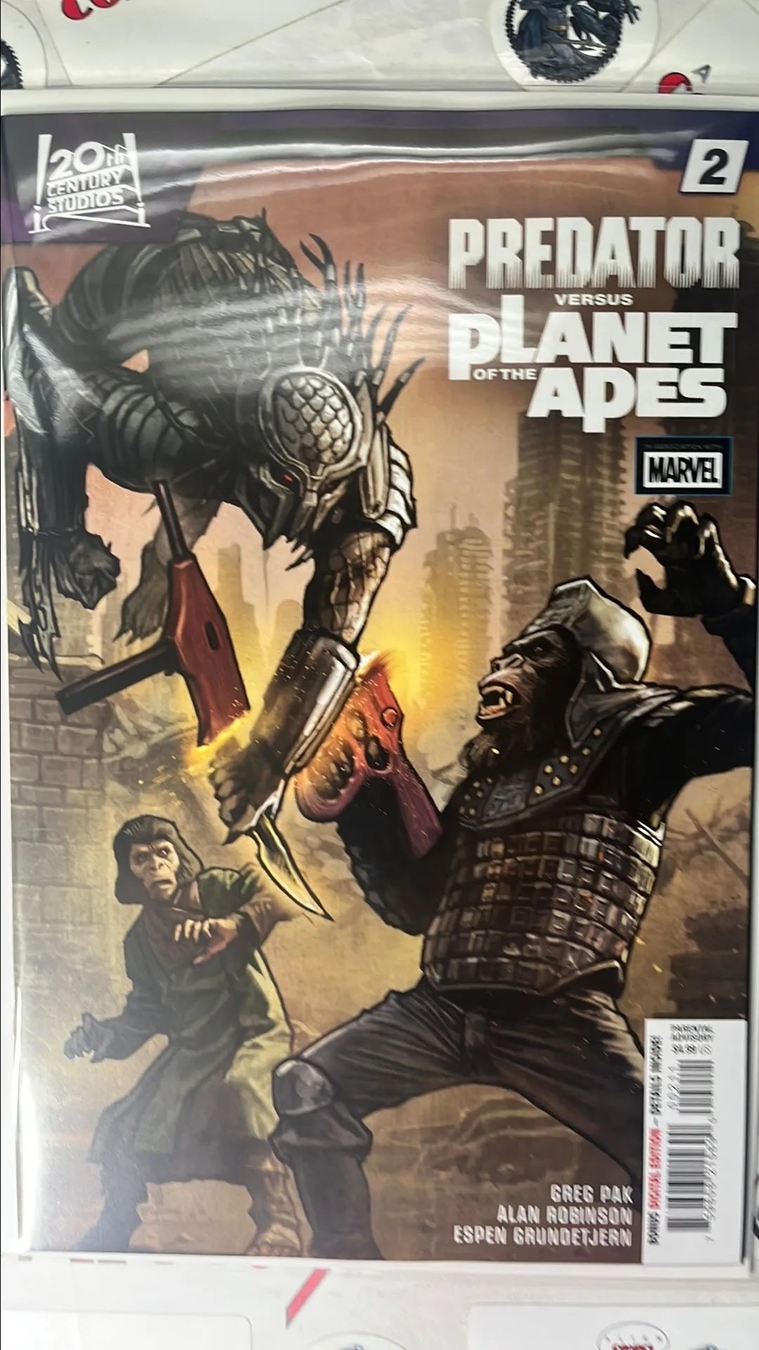 PREDATOR vs. The Planet of the Apes (#2 Marvel 2026 Stonehouse Cover NM)
