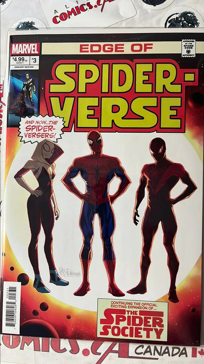 Edge of Spider-verse (#3W Marvel 2024 Pete Woods Star Wars 42 Homage Variant NM)