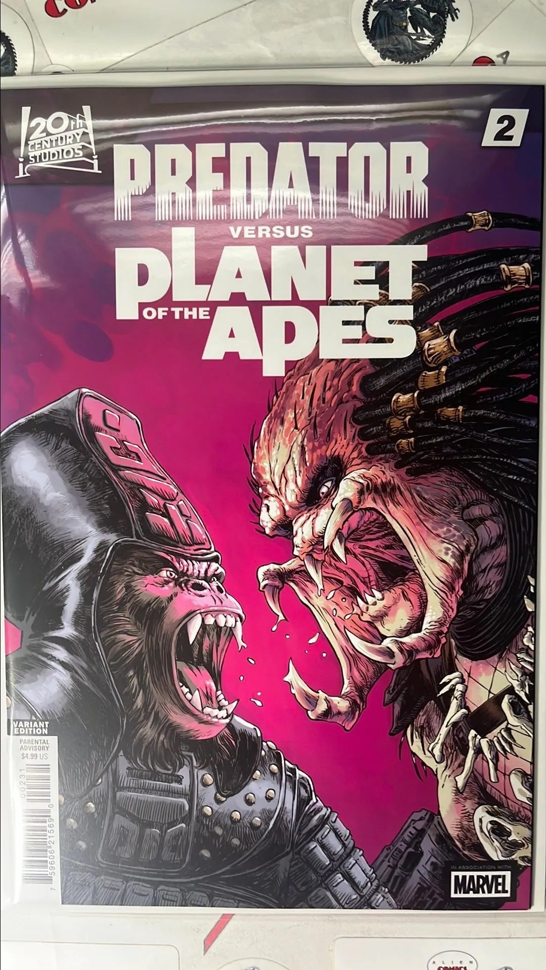 PREDATOR vs. The Planet of the Apes (#2W Marvel 2026 Dave Wachter Variant NM)