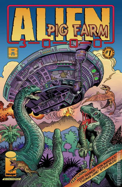 ALIEN Pig Farm 3000 (#1 Image Comics 2007 Bill Stout & Mark Shultz Cover Flesh-Eating, Pig-Eating Aliens NM)