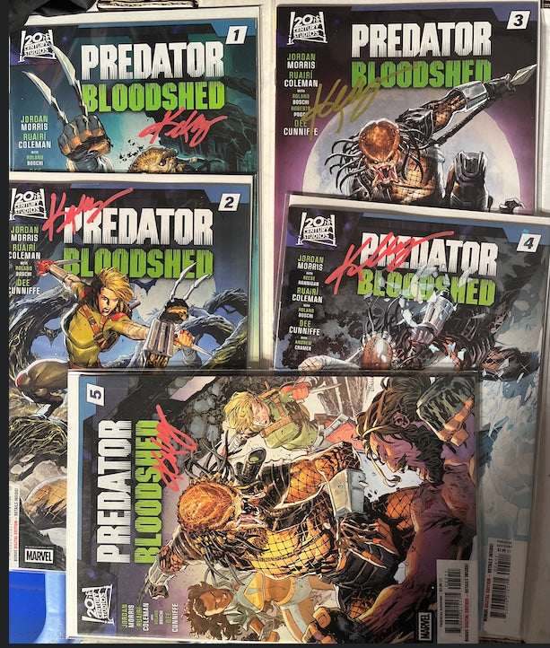 PREDATOR: Bloodshed (Marvel 2026 Complete 5-Book Series Signed by Ken Lashley No COA NM+)