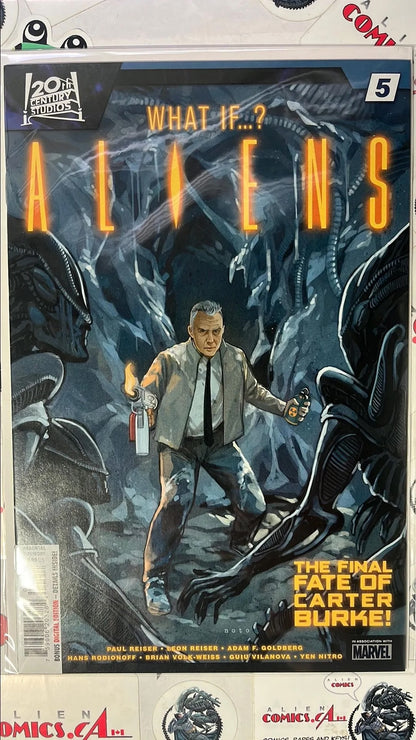 What… If: ALIENS (#5 Marvel 2020 Carter Burke Survived? Phil Noto Cover The Final Fate of Carter Burke! NM)