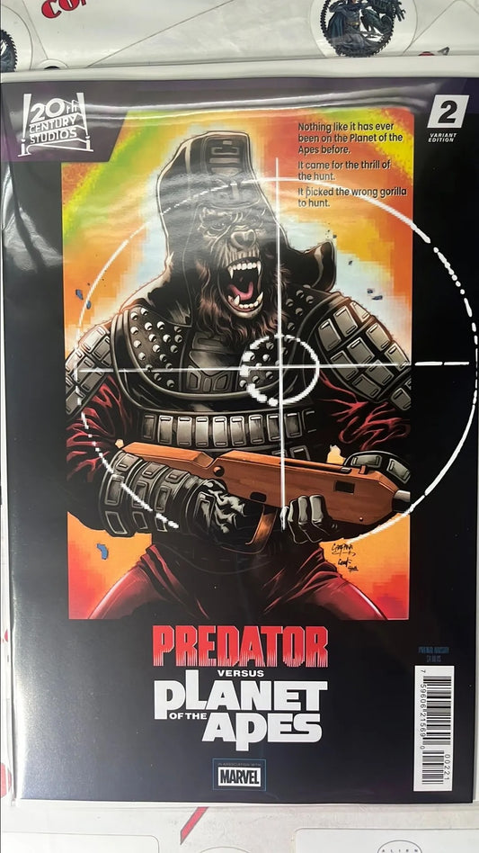 PREDATOR vs. The Planet of the Apes (#2C Marvel 2026 Chris Campana APE Target Movie Poster Variant NM)
