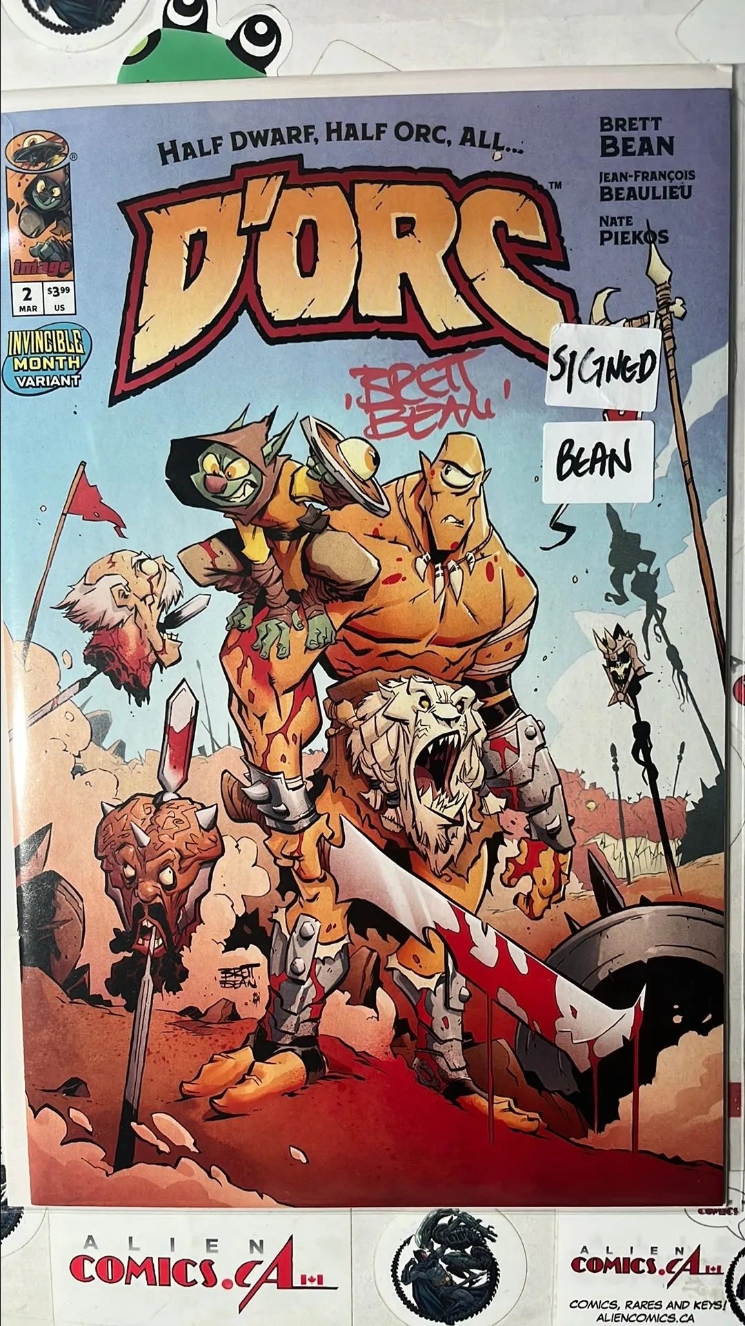 D’Orc (#2V Image Comics 2026 Brett Bean Variant Signed Brett Bean No COA 2nd app. D’Orc NM)