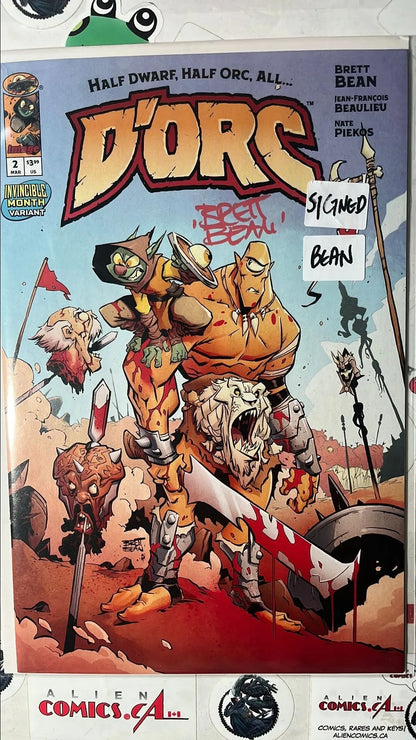 D’Orc (#2V Image Comics 2026 Brett Bean Variant Signed Brett Bean No COA 2nd app. D’Orc NM)