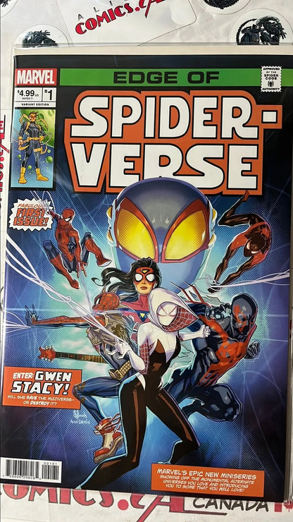 Edge of Spider-verse (#1W Marvel 2024 1st app. Weapon VIII Pete Woods Star Wars 1 Homage Variant NM)