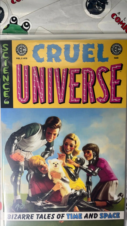 Cruel Universe (#8 EC/Oni Press 2025 Miguel Mercado Cover Droid Family with Dog NM)