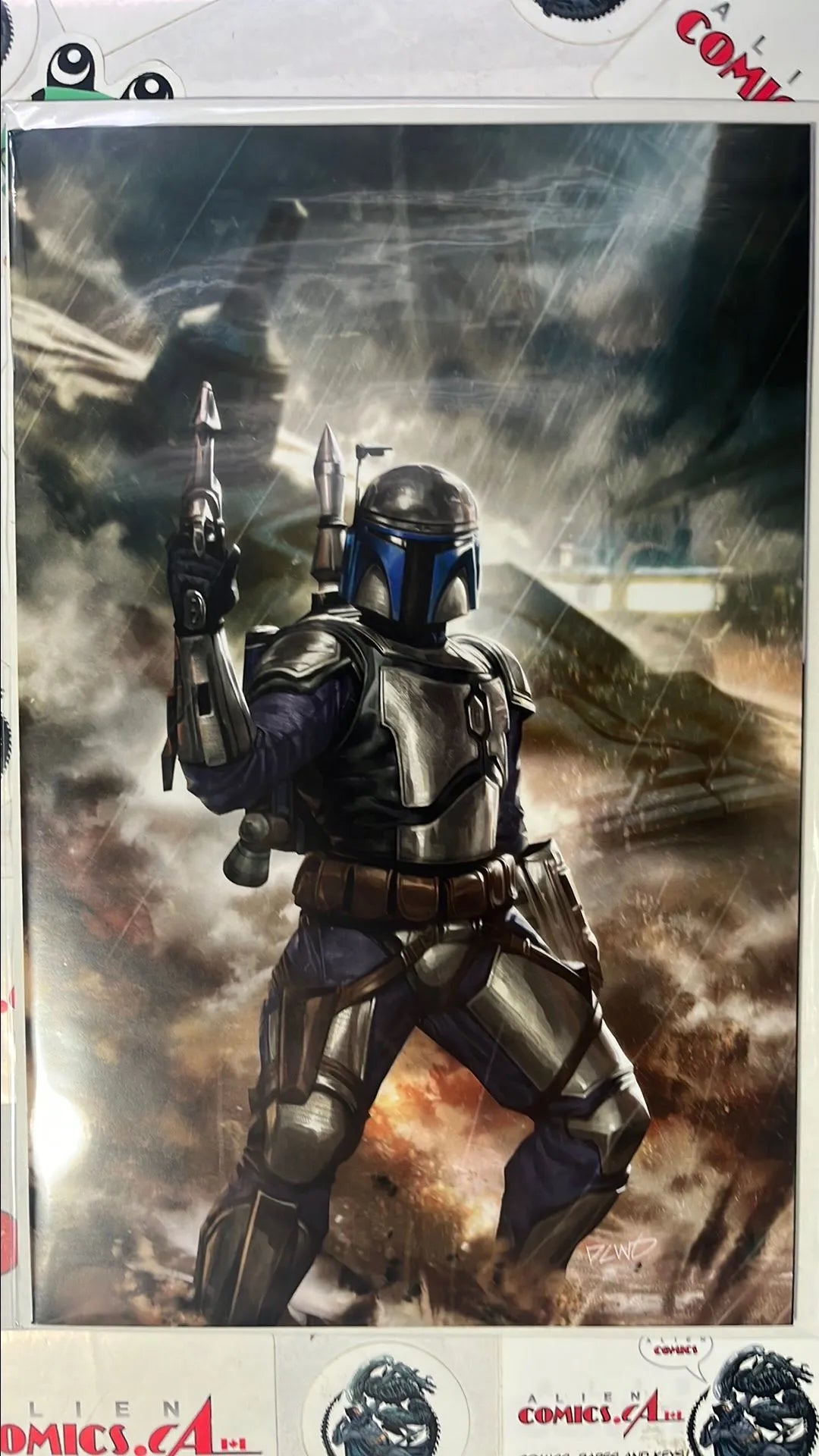 Jango Fett (#1C Marvel 2024 Derrick Chew 1:100 Virgin Variant HTF NM)