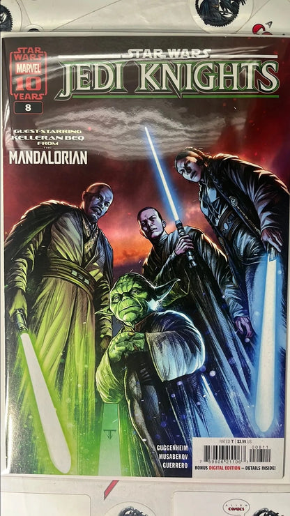 Jedi Knights (#8 Marvel 2025 Madibek Musabekov Cover 1st app. Jedi Kelleran Beq, 1st app Soona Taj young girl with strong ties to the force NM)