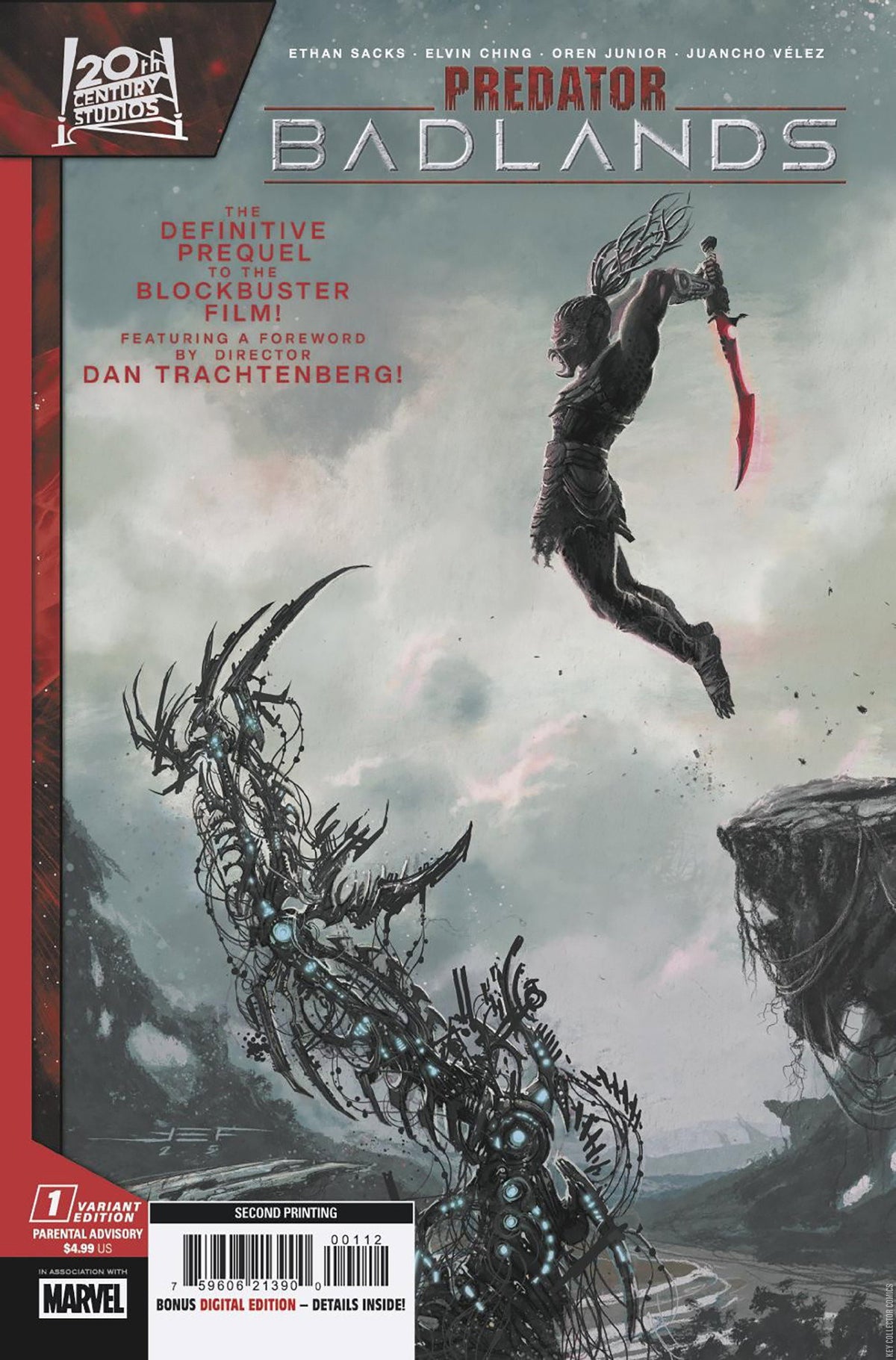 PREDATOR: Badlands (#1 Marvel 2025 2nd printing Juan Ferreyra Cover Official Prequel to Movie NM)
